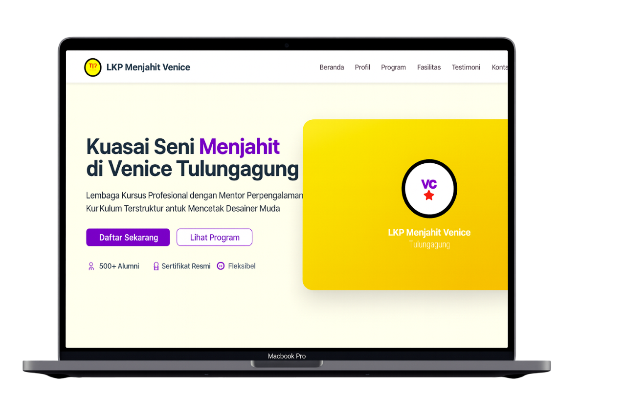 LKP Menjahit Venice - Web Profile